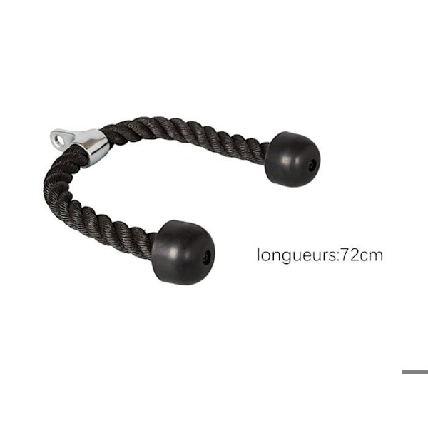 Dragkabel - TECHDISCOUNT - 72cm - Flätad Nylon - Förkromad Stöd