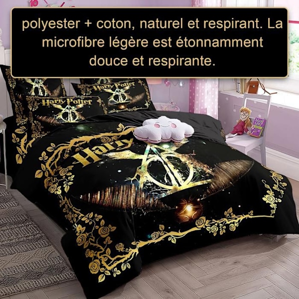 Peittoasu - TD® - Harry Potter - 1 henkilö - 140x200 cm - Monivärinen Flerfärgad