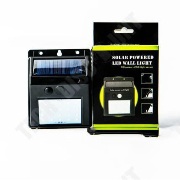 TD® utomhussolljus, [4-pack] 20 led vattentät utomhussolljus med rörelsesensor, soldriven utomhusbelysning