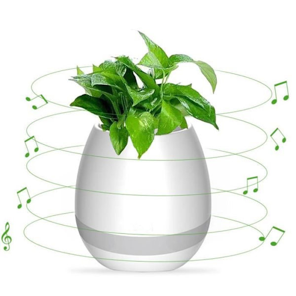 Musikalisk blomkruka -bluetooth högtalare -Magic Piano -Radio - Trådlös musik - laddningsbart batteri
