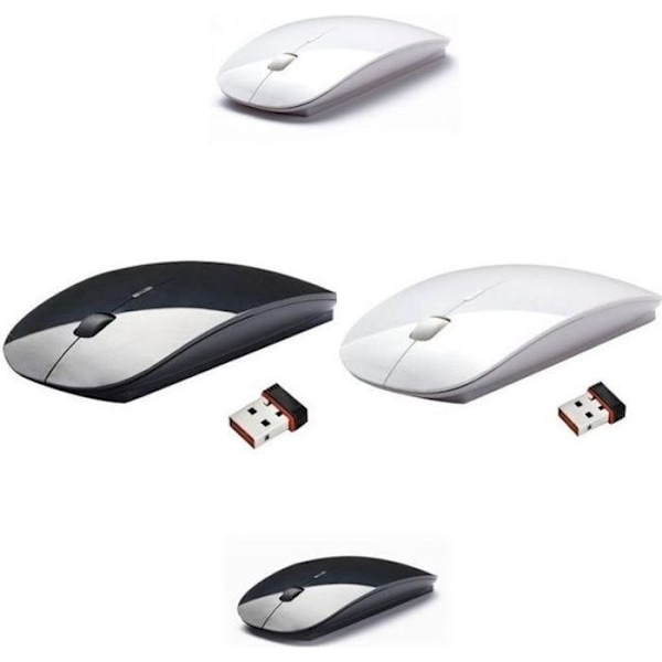 Trådlös mus - Ej specificerat - Ej specificerat - Svart - RF - USB nano dongel
