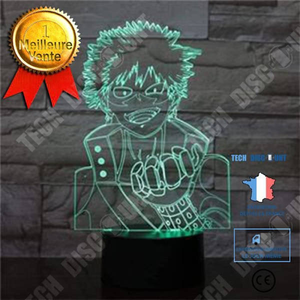 TD® Lampe illusion 3D Natlys My Hero Academia Anime S Action Figur Børne Legetøj & Kreativ Belysning Lampe af