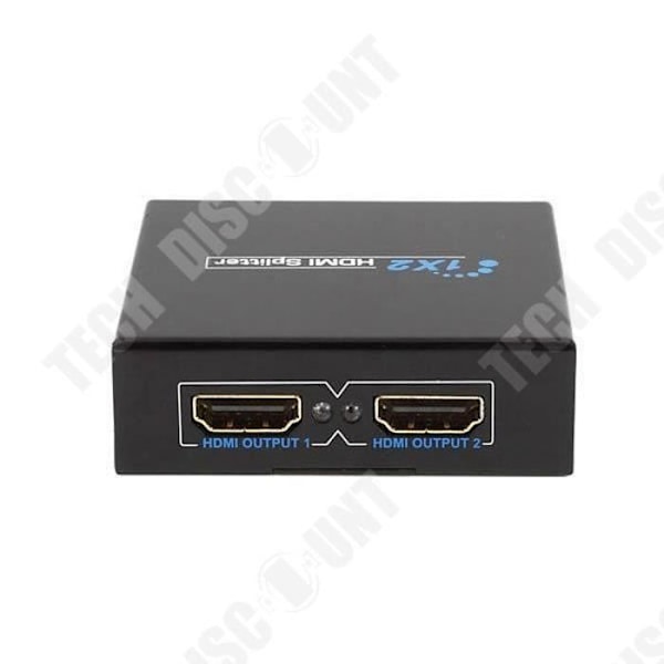 TD® HDMI Splitter 2 Portar 1x2 med 1 Input 2 Output 1080p Full HD HDCP- convertissuer tv - HDMI splitter med videoportar
