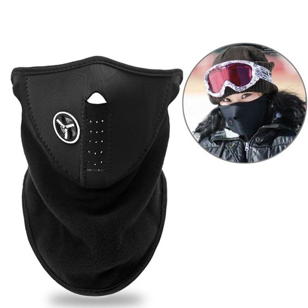 Ulkoilma musta TD® Korkea joustavuus Velcro suljettava Tuulenpitävä ja lämmin ulkoilumaskki