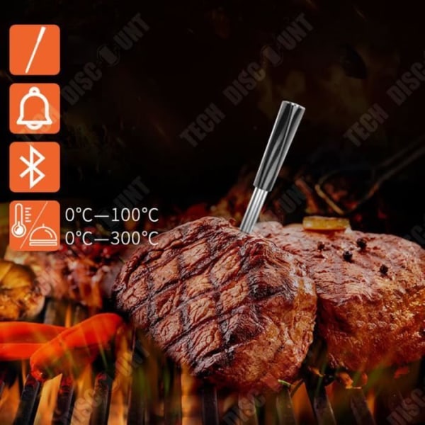 TD® Älykkäästi Langaton Bluetooth Mobiili APP BBQ Lämpömittari Kestävä Uuni Liha Grilli Lämpömittari