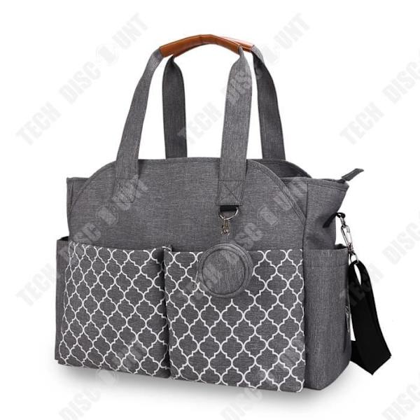 TD® Mamma och babyväska polyester bärbar multifunktionsaxel med nappväska utomhusresor universell moderväska set