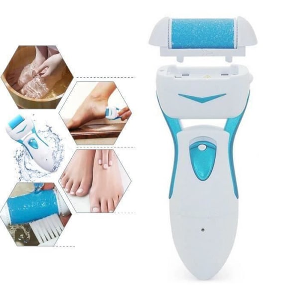 Foot Care-Callus Remover - Vattentålig uppladdningsbar Micro Electric Pedikyr Blå - CSDHFW-A0606