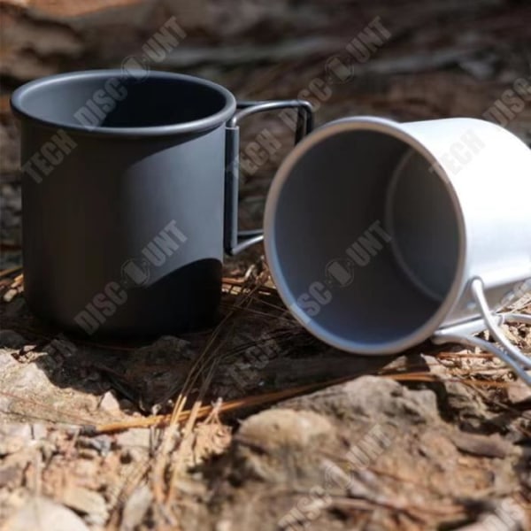 TD® Utomhuscamping Vikbar vattenkopp Bärbar Ultralätt Campingkopp i aluminiumlegering Kaffemugg Tekopp Mugg