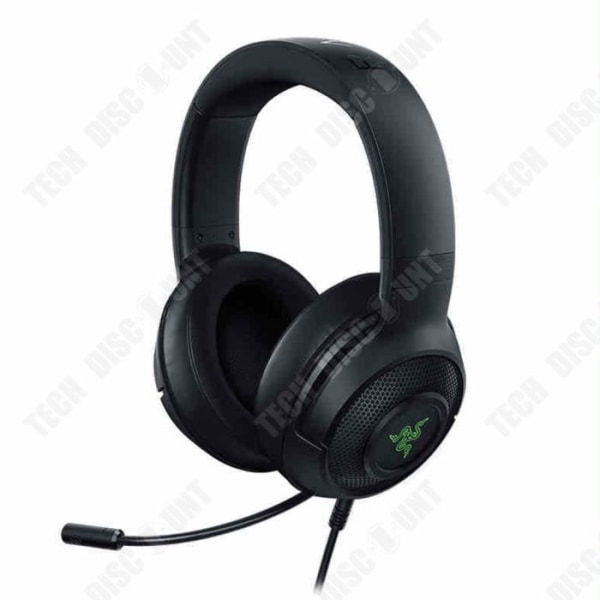 Gaming headset med ledning TD® med komfortabelt memory foam audio- og video-mikrofon