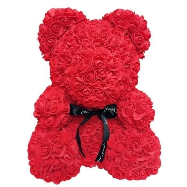 Yongme-40cm - Röd Björn - Konstgjord rosnalle för alla hjärtans dag Falska blommor till julklapp