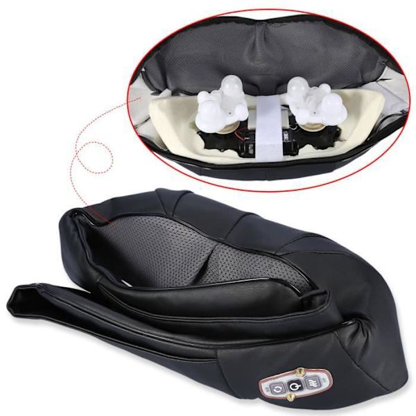 Nacke Axel Rygg Massager Elektrisk Massager U Form Svart Svart