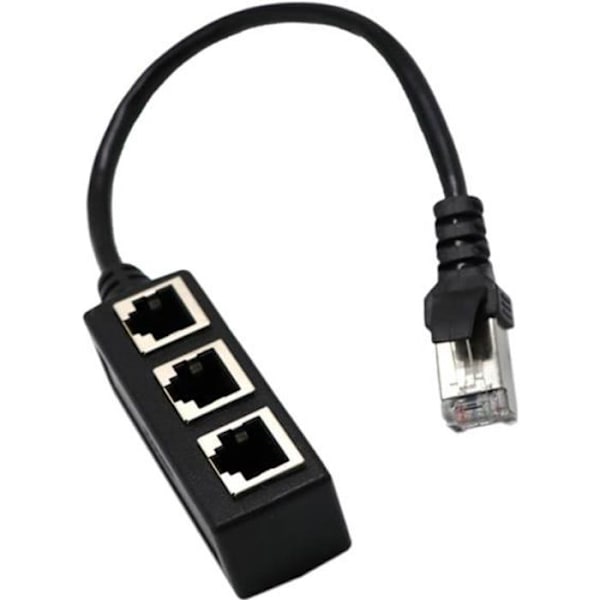 Ethernet RJ45 fordelingskabel, RJ45 1 han til 3 x LAN Ethernet netværksfordelingskabel med hunport egnet