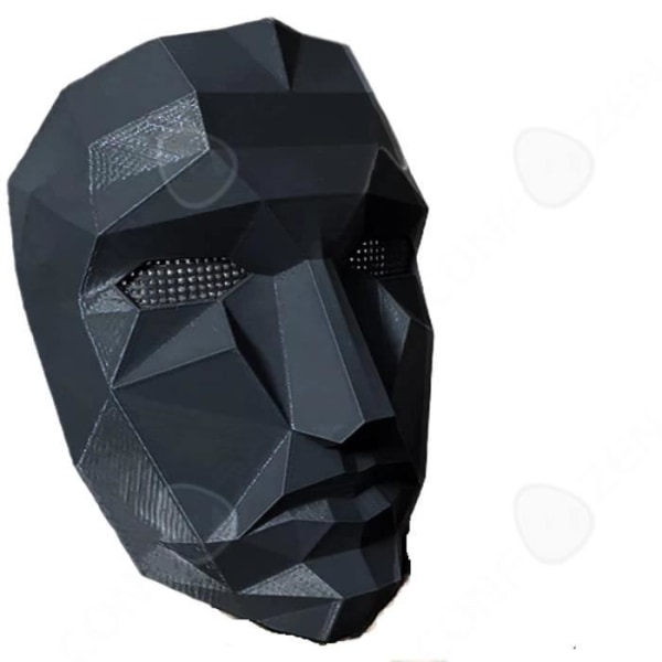 CONFO® Squid Mask Game-BOSS Mask Cosplay Mask BOSS Mask Red Guard Squid Mask Game Samma ansiktsmask Svart BOSS Mask Hal