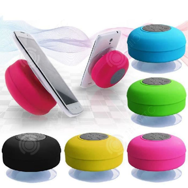 INN® Vesitiivis Bluetooth-kaiutin VALKOINEN Langaton Bluetooth-kaiutin Auto Kylpyhuone