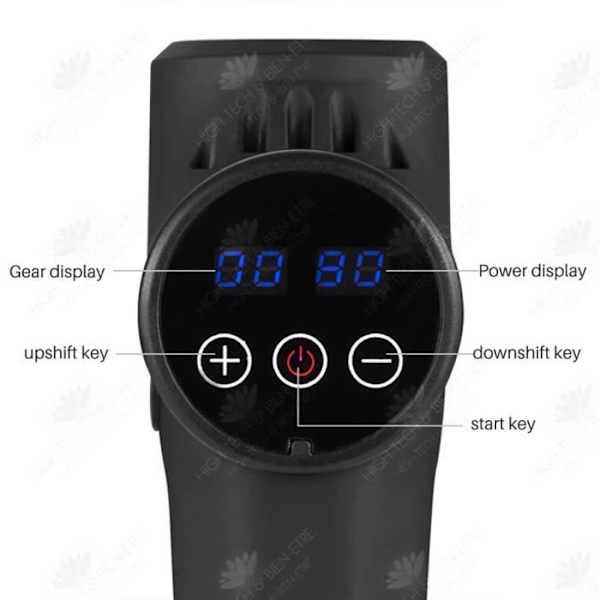 HTBE® Fascia Gun Muscle Relaxer Deep Electric Massager Smart Bärbar Nack Membran Grep Ny Massager