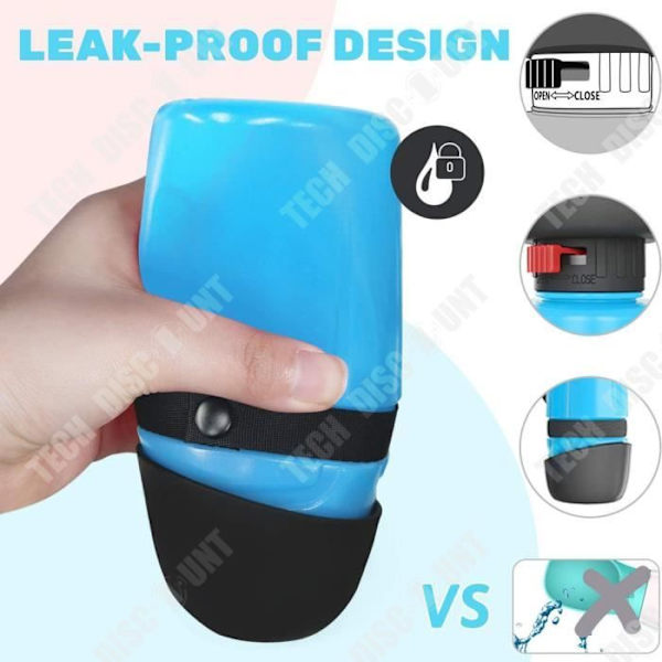 TD® Creative Pet Vattenflaska Sport Squeeze Bärbar Utomhus Förseglad Läcksäker Bärbar Vattenkälla