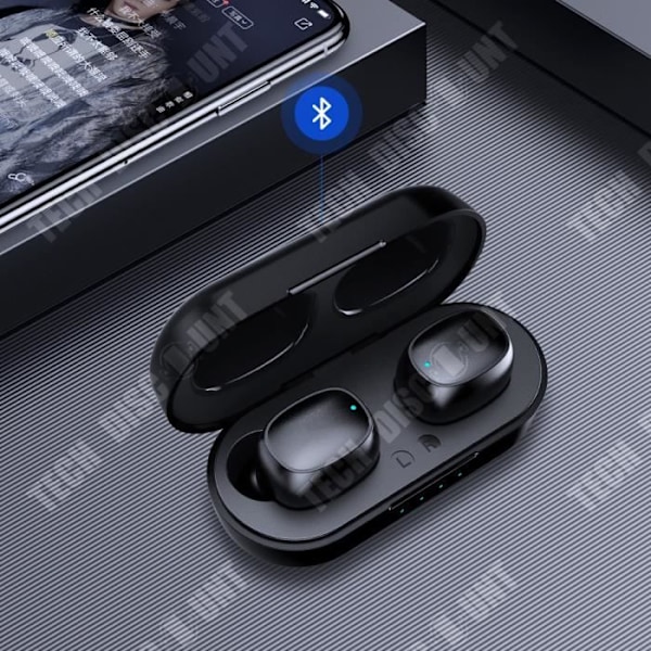 TD® Bluetooth headsett, stor kapacitet opladningsrum, lang batterilevetid, HIFI lydkvalitet, Bluetooth V5.0