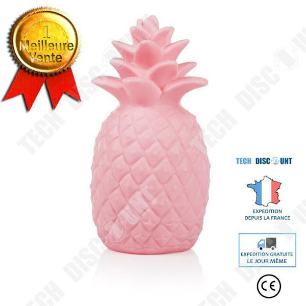 Nattelys - TD® - Ananas - 12,3 cm - Rosa - Moderne design Rosa
