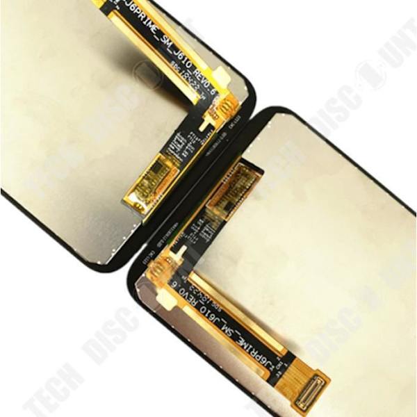 TD® LCD-skærm + komplet touchskærm til Samsung Galaxy J4 Plus 2018 J415 J415F-G-M sort med støtte