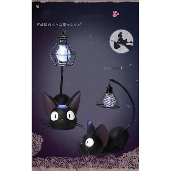 LED-läsbord för barn Svart katt sänglampa Flicka Pojke Sovrum Nattljus Endast dekorativa tillbehör