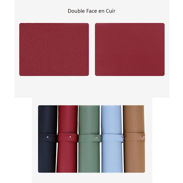 Office Desk Pad - Ej specificerat - 120x60cm - PU-läder - Vattentät - Dubbelsidig GRÖN