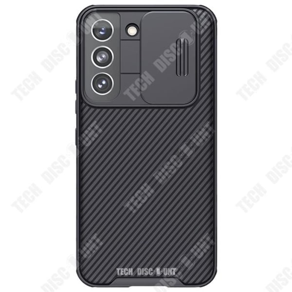 TD® Hiilikuituisella pinnoitteella varustettu puhelimen suojakuori Samsung Galaxy S22:lle + TPU-suojalasit Tietosuoja Liima niin