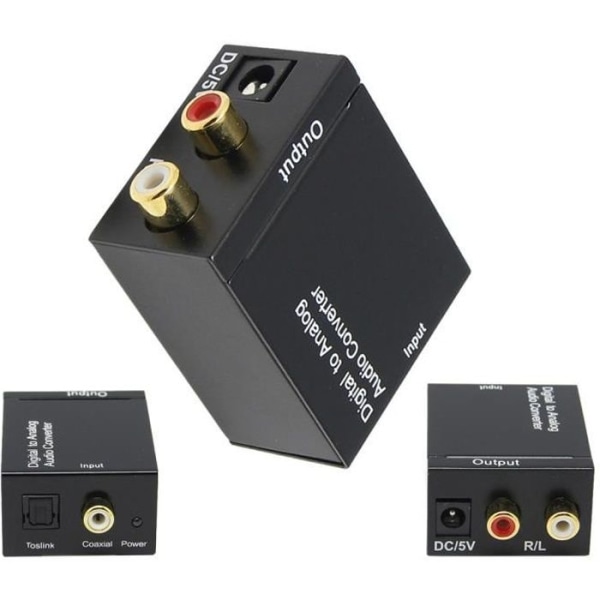 LCC® RCA L/R 3,5 mm ljudomvandlare Signalkonvertering Lätt att installera och använda