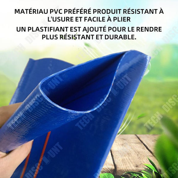 TD Tasapiiri 25mm sininen PVC Pituus 50 metriä tyhjennyssylinteri Tasapiiri tyhjennyssylinteri Tasapiiri pumppuja joustava tasapiiri