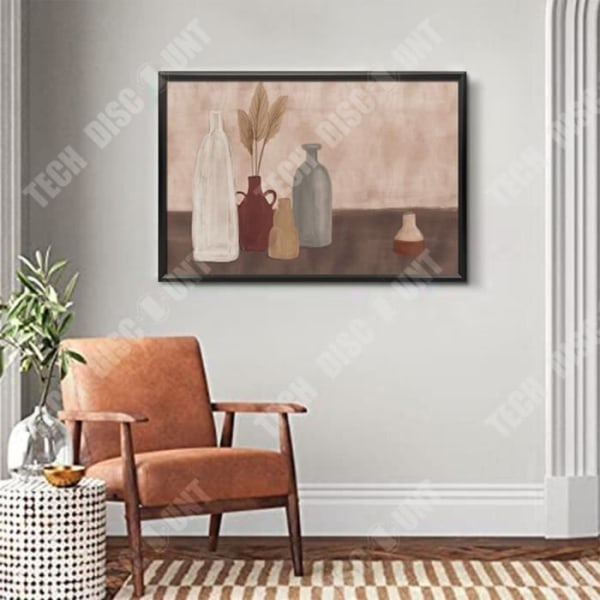 TD® 60*40 CM enkel nordisk retro mode nisch dekorativ målning vardagsrum vacker massiv träram sovrum målning