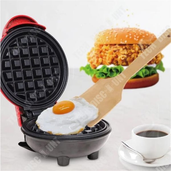 TD® Mini Multi-Function Automatisk våffelbryggare för hembärbar frukostmaskin för hembakare