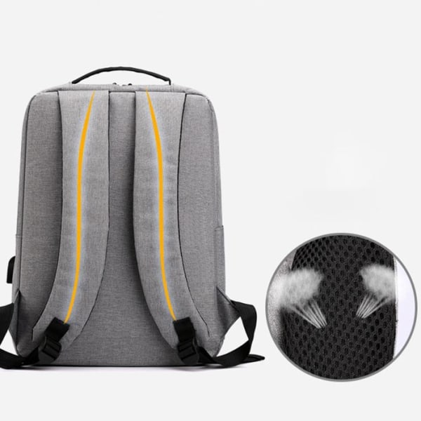 Reppu - TD - 30x14x40cm - USB-lataus - Suuri kapasiteetti - Musta