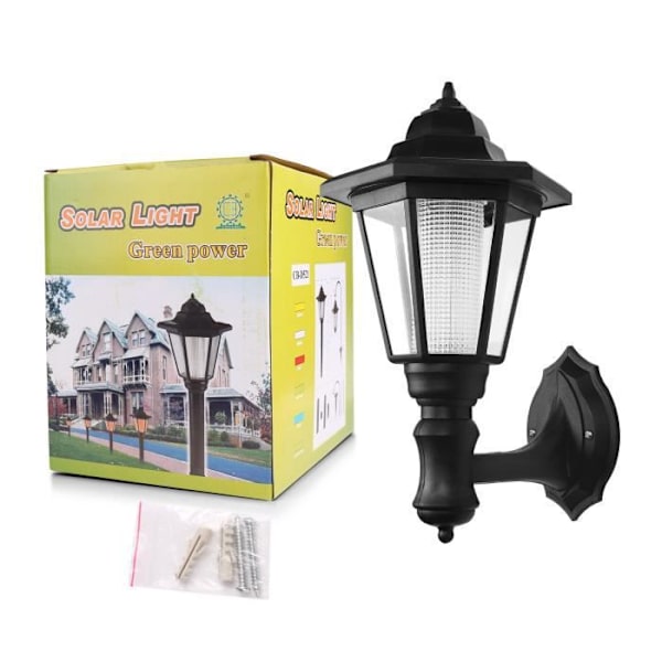ONEVER LED Solar Garden Lamp - Varmvit - Rörelsesensor - Vattentät IP44 Vit varm