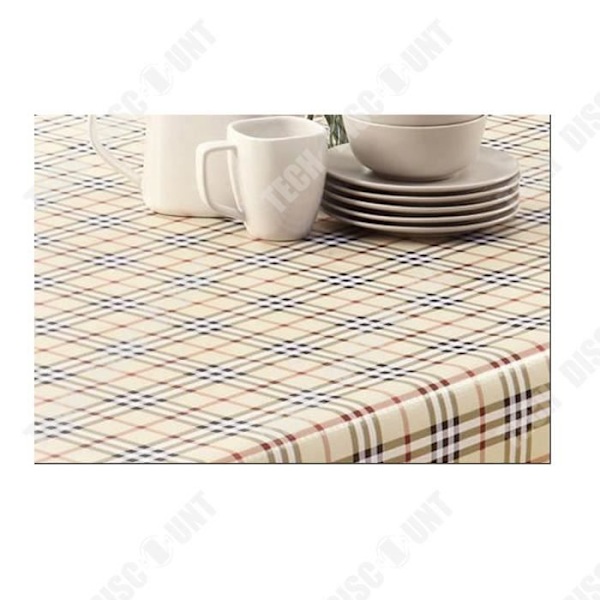 TD® rektangulär duk anti-fläck PVC toppskydd skydd skotsk design matsal kök dekoration billigt