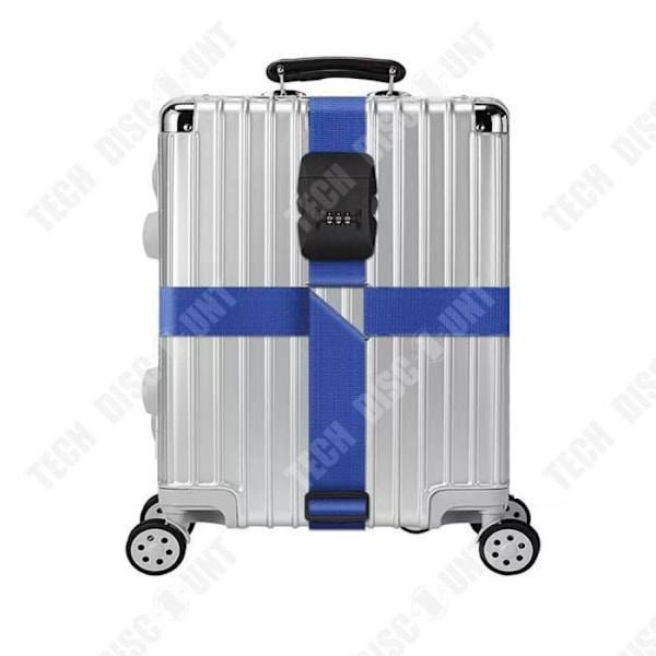 Bagage rem strap 410*5cm Lås med kombination luftfart Justerbar længde Krydsspenne Holdbar og slidstærk