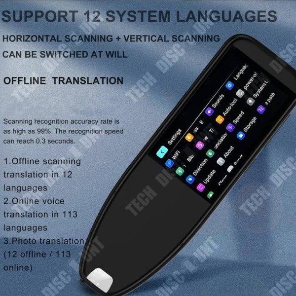 TD® Smart Multi-Language Offline Scanning Penna Ordbok Pen Scanning Översättningspenna