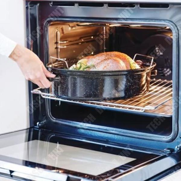TD® Stock Pot Kokkärl Tillbehör Matlagning Varmrätt Ångkokare Svart Emalj Stål Non-Stick beläggning