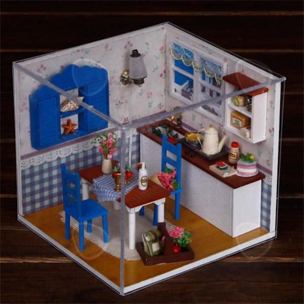 CONFO DIY Pikku joulukoti Kokoa LED-nukkekotikalusteet joululahja lelu