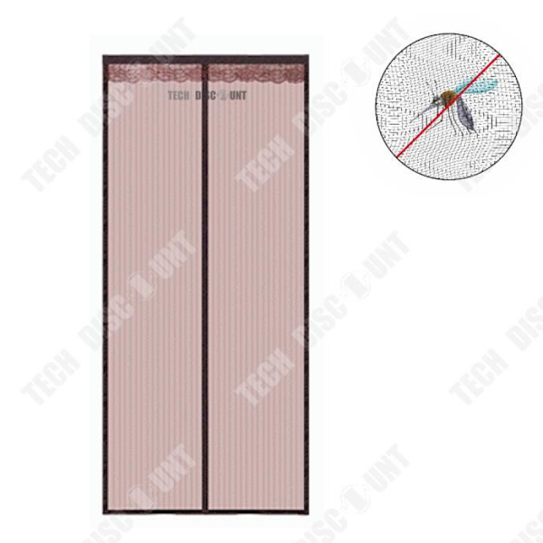 TD® Myggenet porte 80*200cm Tæt net Installation uden perforering Gardin med magnetiske sugere