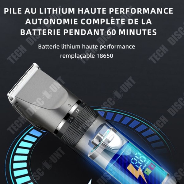 TD Parturi 15W LED-näytöllä miesten partakone hiustenleikkuri partakone hiustenleikkuri sähköinen partakone