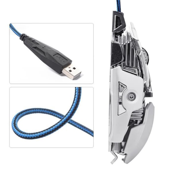 Gamingmus - Combaterwing - 4800 DPI - Kabelansluten - 10 programmerbara knappar - RGB LED