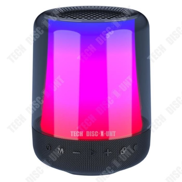 TD® Melodi Färg Ljus Bluetooth Ljud Hög Ljudkvalitet Bärbar korthögtalare med hög volym för Bluetooth i hemmet