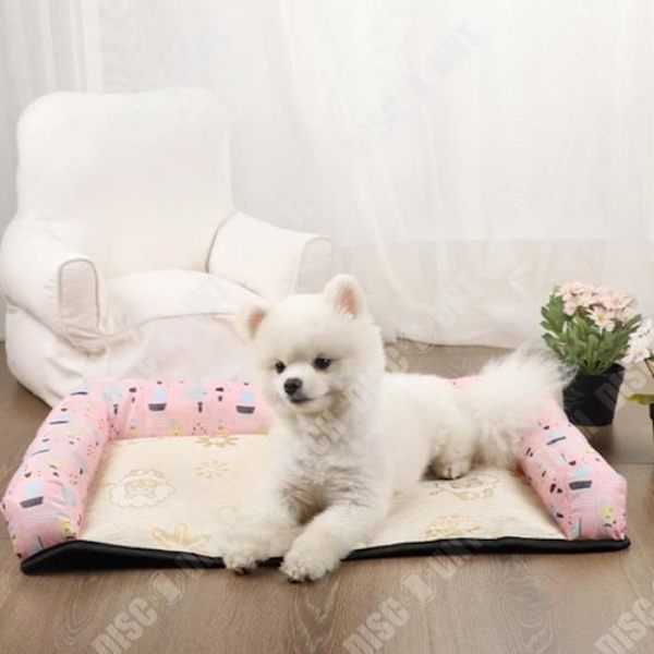 TD® Sommarrottingmatta Pet Kennel Bambumatta Bärbar Outdoor Kennel Kyldyna