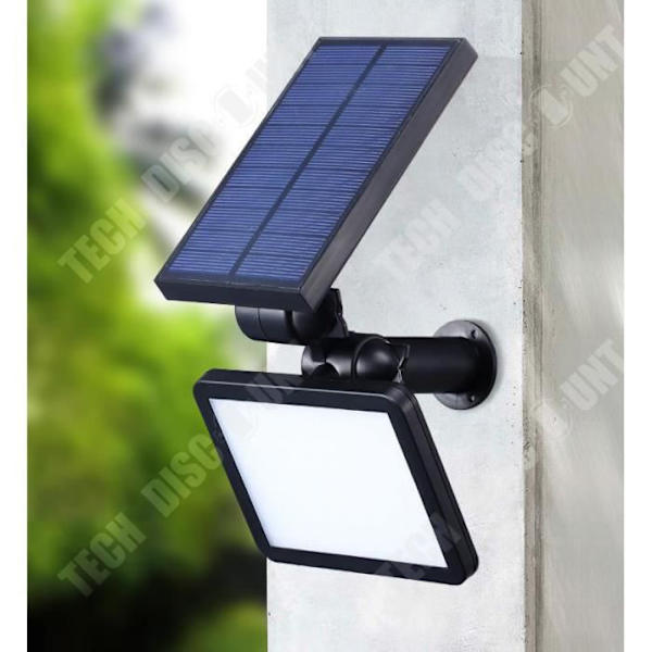 TD® Solarlampe 48LED, udendørs solflomlys til græsplæne, havevæg lampe