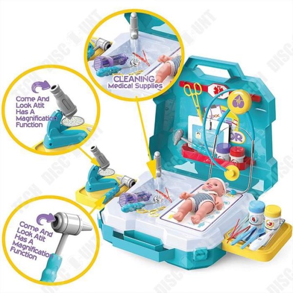 TD® pedagogiska leksaksset för barn TD® Lekhussimuleringsverktygslåda Bärbar funktion