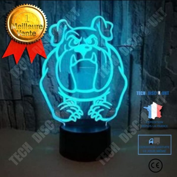 TD® 3D Night Light Pug