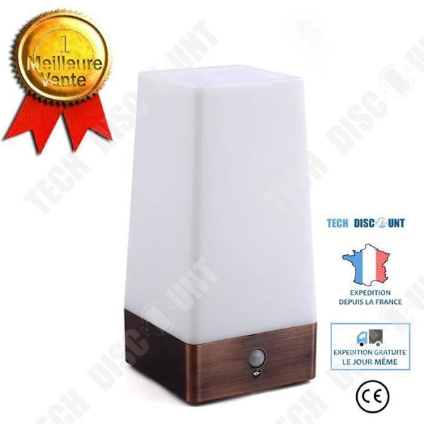 TD® Lampe Bordlampe LED Trådløs PIR Sensor bevægelsessensor Lampe Korridor Bord LED Natlamper