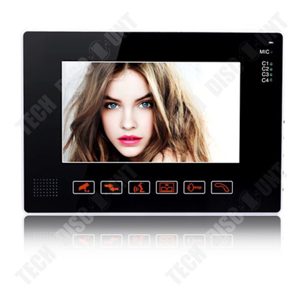 TD® Dörrklocka 9 tums visuell intercom-dörrklocka Night Vision Regntät dörrklocka med pekknapp