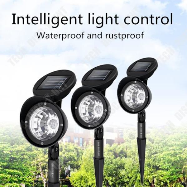 TD® Aurinkovalaisin ulkokäyttöön, LED-projektorivalo, vedenkestävä, maavalaisin, käytävä, patio, upotettava, älykäs, sisustus.