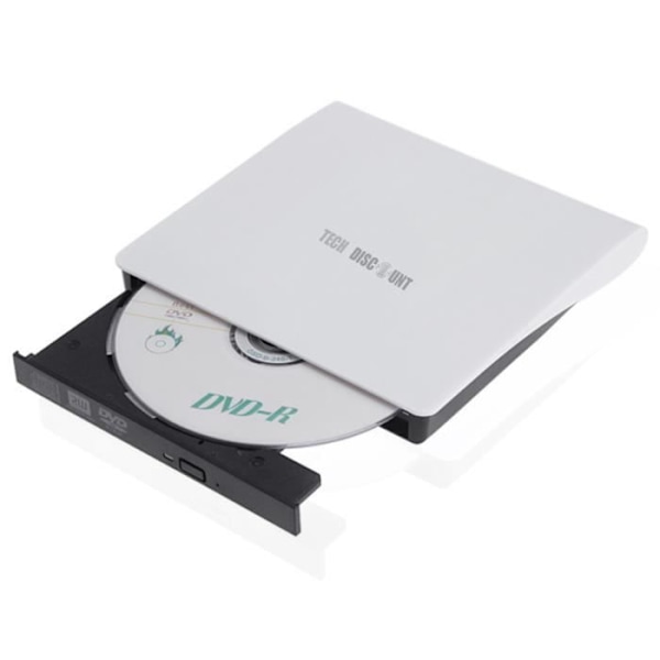 DVD-brännare - TD - Universal - USB 3.0 - Vit - 8X CD/DVD