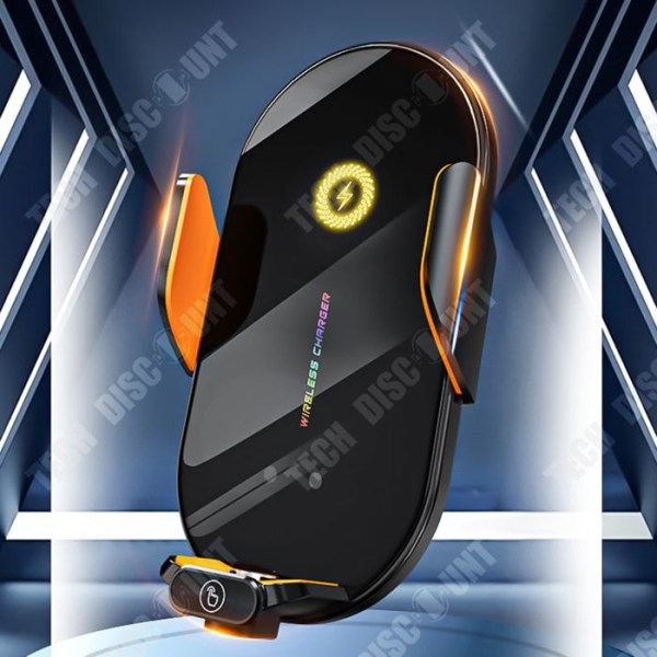 TD® Öppna och stäng Biltelefonhållare Trådlöst laddningsfäste Smart Sensor Navigation Bracket